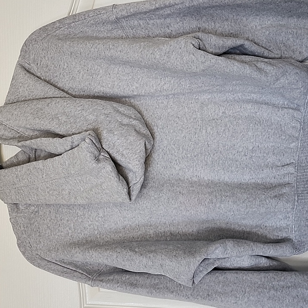 EXPRESS GRAY EMBELLISHED DRAWSTRING HOODED SWEATSHIRT HOODIE - Picture 5 of 6